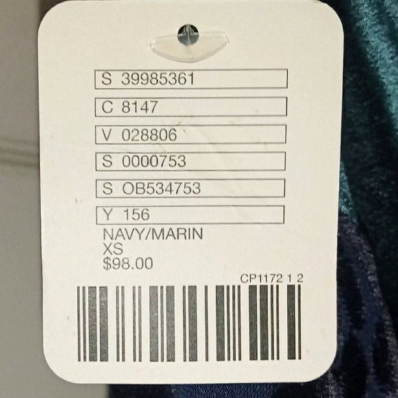 Free People Intimately emerald&navy velour trim maxi slip xs - Picture 9 of 13